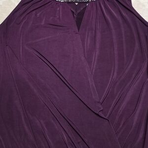 Express Deep Purple Embellished Dress